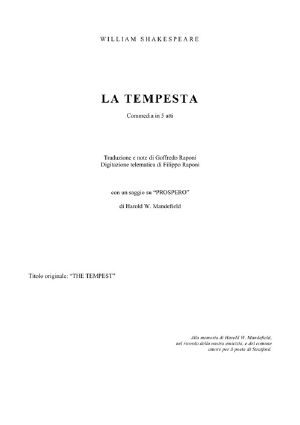 [Gutenberg 26169] • La Tempesta